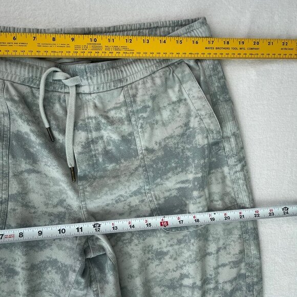 Athleta Farallon Pebbles Texture Abalon Travel Lifestyle Jogger Pants Women L - Picture 7 of 12